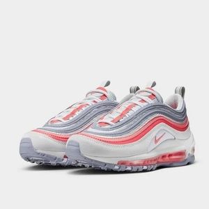 NIKE Air Max 97 Low GS Running boys Size 3.5Y  White Gray Pink 921522-116